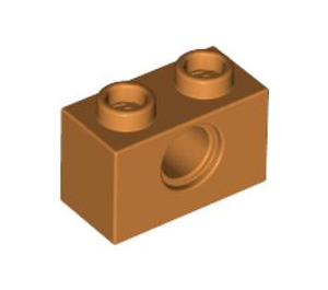 LEGO Erde Orange Backstein 1 x 2 mit Loch (3700)