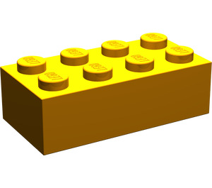 LEGO Earth Orange Brick 2 x 4 (3001 / 72841)