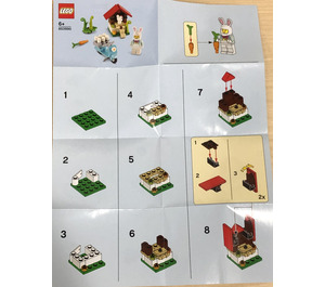LEGO Easter Bunny House Set 853990 Instructions