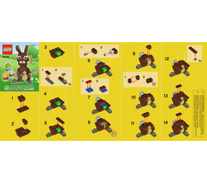 LEGO Easter Bunny Set 40018 Instructions