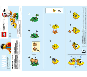 LEGO Easter Chickens Set 30643 Instructions
