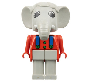 LEGO Edward Elephant met Blauw Suspenders Fabuland-figuur