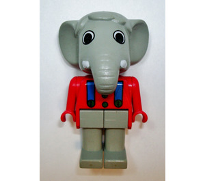 LEGO Edward Elephant with Blue Suspenders Fabuland Figure