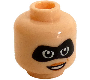 LEGO Elastigirl (Normal arms) Minifigure Head (Recessed Solid Stud) (3626 / 38069)