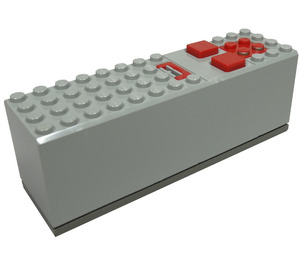 LEGO Electric 9V Batteri Boks 4 x 14 x 4 med Dark Grå Base (2847 / 74650)