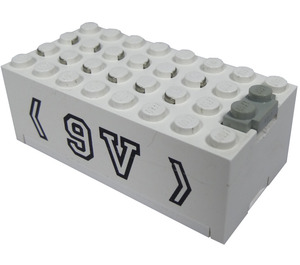 LEGO Electric 9V Batería Caja 4 x 8 x 2.333 Cobertura con "9V" (4760)