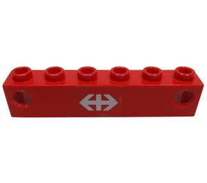 LEGO Electric Light Prism 1 x 6 Houder met 'Swiss Federal Railways' logo Sticker