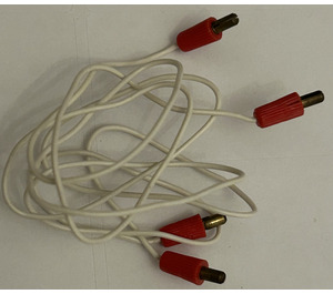 LEGO Electric Kabel 4.5 V mit 4 Rot 1-prong Anschlüsse (split Pin) 48 Noppen Lang