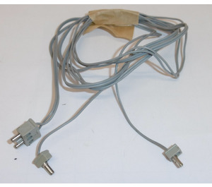 LEGO Electric Wire (4.5V) 96L with Light Gray 2-prong Connectors with middle pin and Light Gray 2x1-prong Connectors