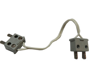 LEGO Electric Wire 4.5V met Twee light Grijs 2-prong Type 1 connectors, 14L