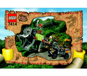 LEGO Elephant Caravan Set 7414 Instructions