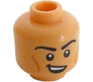 LEGO Elf Bard Male Head (Safety Stud) (3274)