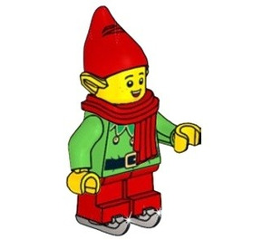 LEGO Elf (Červená Čepice) s Skates Minifigurka