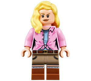 LEGO Ellie Sattler s Růžová Horní a Dlouhé vlasy Minifigurka