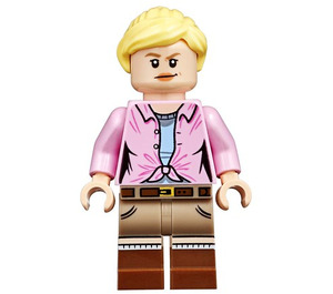 LEGO Ellie Sattler mit Rosa oben und Tied Der Rücken Haar Minifigur