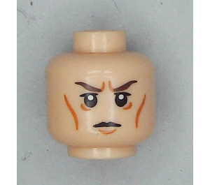 LEGO Elrond Head (Safety Stud) (3626)