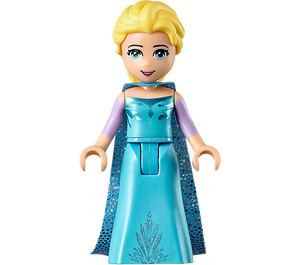LEGO Elsa mit Blau Dress und Umhang mit Dots Minifigur