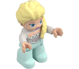 LEGO Elsa con Bianco Superiore Figura Duplo