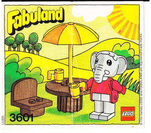 LEGO Elton Elephant Set 3601 Instructions