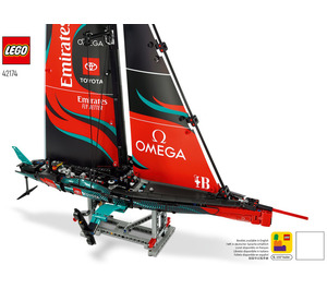 LEGO Emirates Team New Zealand AC75 Yacht 42174 Byggeinstruksjoner