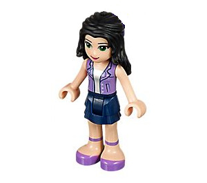 LEGO Emma, Dark Blau Skirt, Purple oben Minifigur