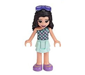 LEGO Emma, Light Aqua Layered Skirt Minifigur