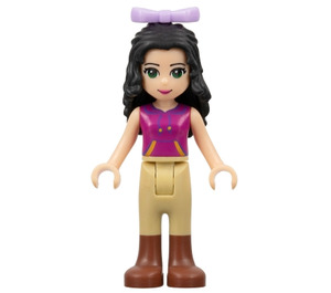 LEGO Emma, Magenta Haut, Bronzer Riding Pants, Arc Minifigurine