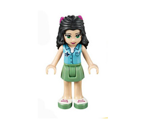 LEGO Emma met Blauw Top en Bow minifiguur