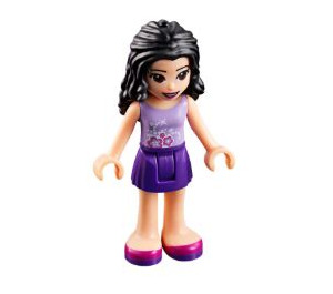 LEGO Emma with Lilac Top and Purple Skirt Minifigure