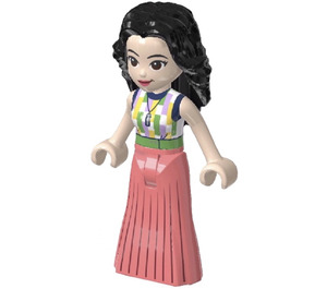 LEGO Emma med Lang Korall Skjørt Minifigur