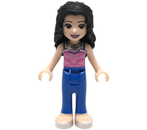 LEGO Emma with Pink Swirl Top and Blue Trousers Minifigure