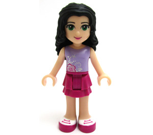 LEGO Emma met Paars Top en Magenta Rok Minifiguur