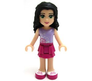 LEGO Emma met purple Top en magenta skirt minifiguur