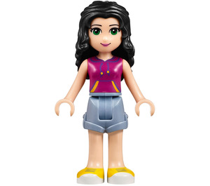 LEGO Emma med Sand Blå Shorts och Magenta Topp Minifigur