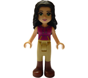 LEGO Emma avec Bronzer Riding Pants et Magenta Haut Minifigurine