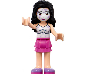 LEGO Emma med hvid Ansigt Maske Minifigur