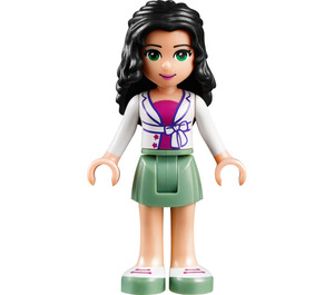 LEGO Emma con Bianco Giacca e Verde Gonna Minifigure