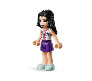 LEGO Emma with White Jacket and Purple Skirt Minifigure