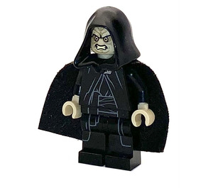 LEGO Emperor Palpatine met Zandbruin Hoofd en Starched Cape (gesloten Mond / Bared Tanden) Minifiguur