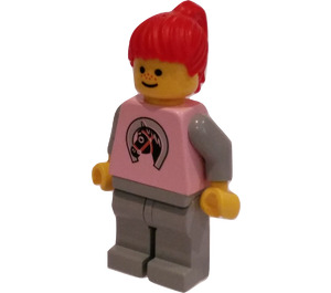 LEGO Equestrian with Horseshoe Shirt and Ponytail Minifigure