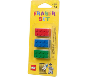 LEGO Erasers - Bricks (Rood, Green & Blauw) (852706)