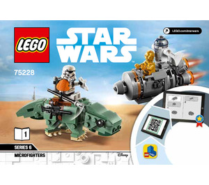 LEGO Escape Pod vs. Dewback Microfighters Set 75228 Instructions