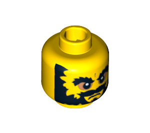 LEGO Evil Dwarf Head (Safety Stud) (3626 / 97085)