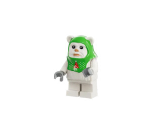 LEGO Ewok met Kerstmis Boom Kap Minifiguur