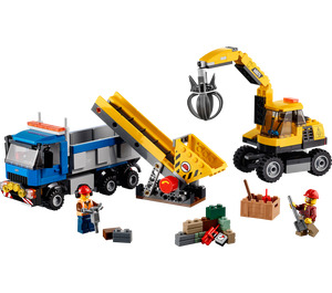 LEGO Excavator en Truck 60075