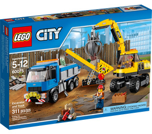 LEGO Excavator and Truck Set 60075 Packaging