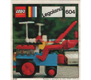 LEGO Excavator Set 604-2 Instructions