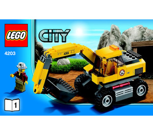 LEGO Excavator Transporter 4203 Istruzioni