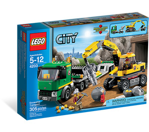 LEGO Excavator Transporter Set 4203 Packaging
