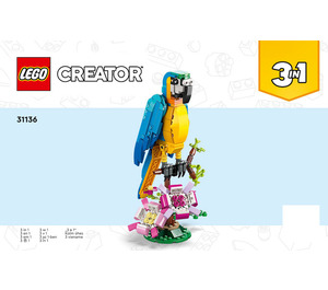 LEGO Exotic Parrot Set 31136 Instructions
